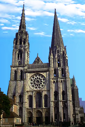 Chartres : cathédrale Notre Dame, vue générale