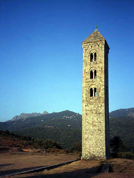 Carbini : l’église saint Jean : le clocher