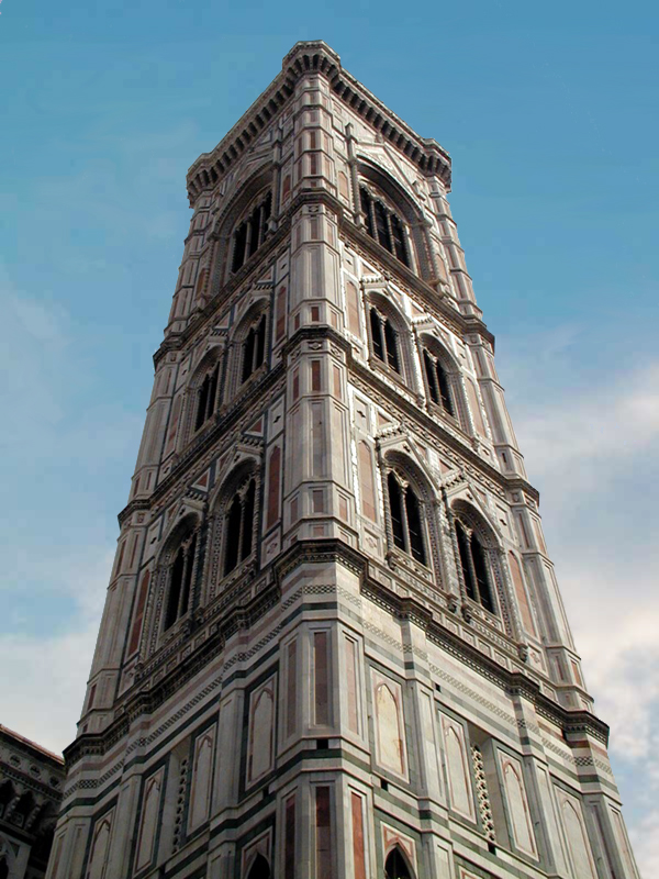 Florence : le campanile du dôme, œuvre de Giotto