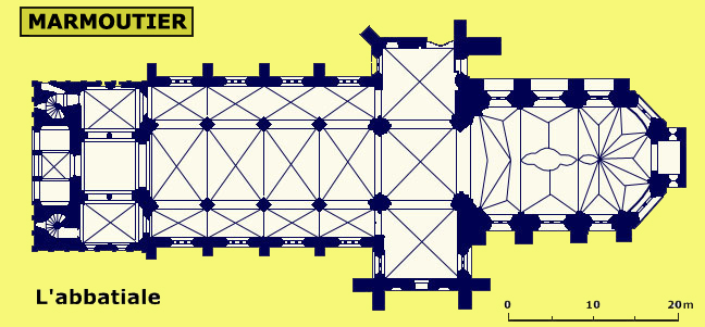 Plan de l’abbatiale de Marmoutier