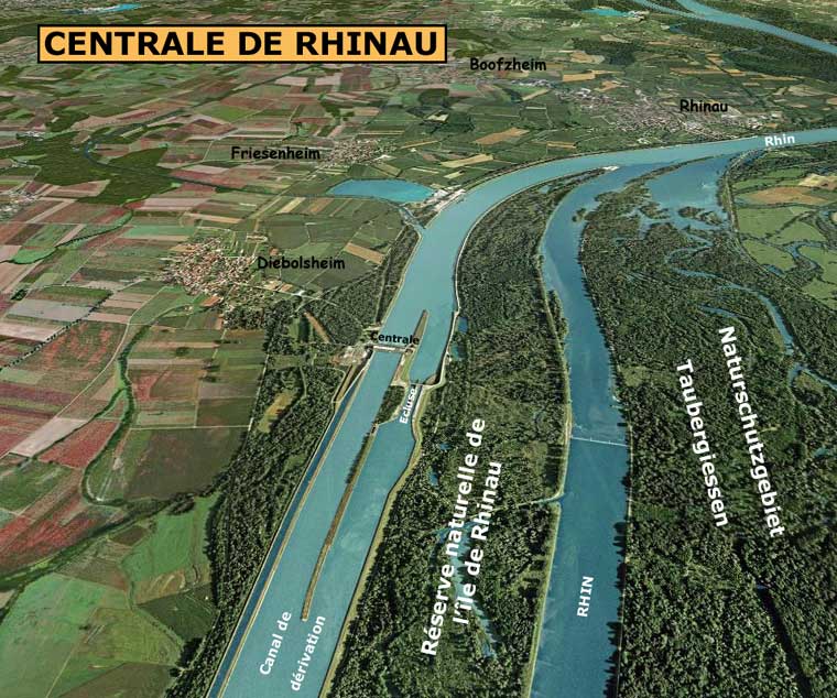 Rhinau - Diebolsheim la centrale électrique