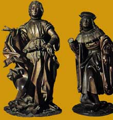Veit Stoss (1438-1533) : Tobie et lAnge. 1516. Bois. Nuremberg, Germanisches Nationalmuseum