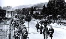 Les troupes allemandes entrent le 18 juin dans la vallée de Munster après avoir pris Colmar.