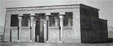 Esna : le temple de Khnoum et de Neith : la salle hypostyle. (Site Egypte antique)