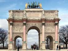 Paris : l’arc de triomphe du Carrousel (1806)