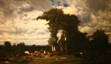 Jules Dupré : Paysage avec un troupeau. 1837. Huile sur toile. New York, Metropolitan Museum of Art