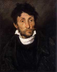 Théodore Géricault : portrait d’un cleptomane. Vers 1820. Huile sur toile, 61,2 x 50,2 cm. Gand, Museum voor Schone Kunsten