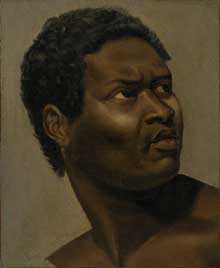 Antoine Jean, baron Gros : Tête de Noir. Huile sur toile - 47,8 x 39,8 cm. Paris, Musée du Quai Branly