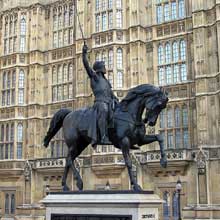 Carlo Marochetti : Richard Cœur de Lion. 1860. Londres, parlement