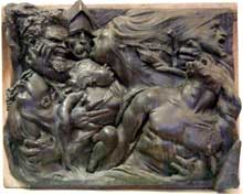 Auguste Préault : Tuerie, 1834, fonte 1850. Bronze, 109 x 140 x 21 cm . Chartres, Musée des Beaux-Arts