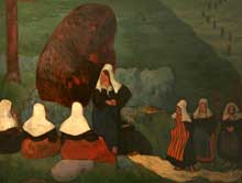 Emile Bernard : Bretonnes. Huile sur toile. New York, Metropolitan Museum of Art