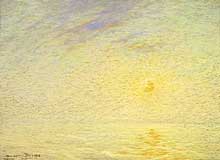 Pierre Prins : brume et soleil sur la Manche. Pastel, 33 x 46 cm. Paris, Musée d’Orsay