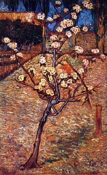 Vincent Van Gogh : poirier en fleurs. Avril 1888. Huile sur toile, 73 x 46 cm. Amsterdam, Rijksmuseum Vincent van Gogh