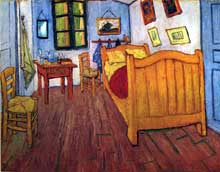 Vincent Van Gogh : la chambre de Vincent à Arles. Octobre 1888. Huile sur toile, 72 x 90 cm. Amsterdam, Rijksmuseum Vincent van Gogh