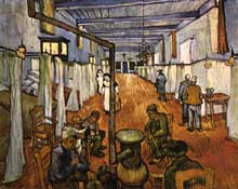 Vincent Van Gogh : l’hôpital à Arles. Octobre 1889. Huile sur toile, 74 x 92 cm. Winterthur, Sammlung Oskar reinhart