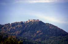 Le mont Sainte Odile vu de Heiligenstein