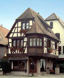 Villé : belle maison traditionnelle. (La maison alsacienne)
