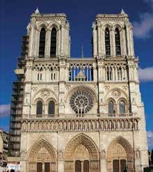 Paris, Notre Dame : façade occidentale