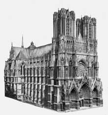 Reims : la cathédrale saint Remy