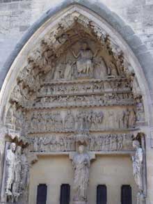 Reims : portail du Jugement. Transept nord