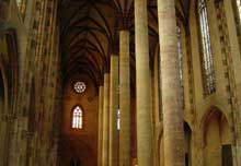 Toulouse, l’église des Jacobins. La double nef