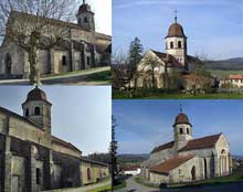 Gigny (Jura) : ancienne église abbatiale saint Taurin