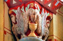 Issoire (Puy du Dôme), saint Austremoine : chapiteau du chœur