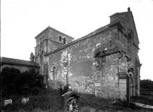 Blanzac Porcheresse (Charente) : église saint Cybard. Vue générale