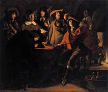Antoine et Louis le Nain : fumeurs dans un intérieur. 1643. Huile sur toile 117 x 137cm. Paris, Musée du Louvre