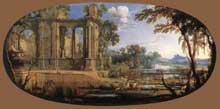 Pierre I Patel : paysage avec ruines. 1646-1647. Huile sur toile, 72 x 150cm. Paris, musée du Louvre