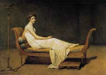 Jacques Louis David (1748-1825) : Madame Récamier. 1800. Huile sur toile, 173 x 244 cm. Paris, Musée du Louvre