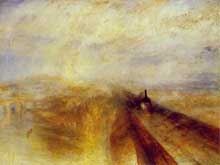 Joseph Mallord William Turner (1775-1851) : Pluie, vapeur, vitesse. 1844. Londres, National Gallery
