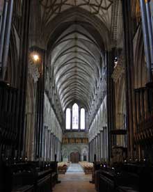 Salisbury : la cathédrale : la nef