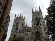 York : la cathédrale. Façade occidentale