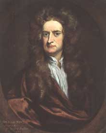 Sir Godfrey Kneller : Sir Isaac Newton. 1702. Londres, National Portrait Gallery