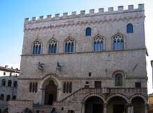 Pérouse : le palais communal ou « palazzo dei Priori 