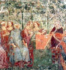 Buonamico Buffalmacco : Le triomphe de la mort (détail). Vers 1350. Fresque. Pise, Campo Santo