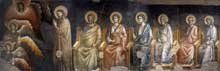 Pietro Cavallini : Le Jugement dernier, détail. 1293. Fresque, partie droite. Rome, Sainte Cécile in Trastevere