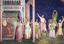 Bernardo Daddi : Le martyr de saint Etienne. 1324. Fresque. Florence, Santa Croce