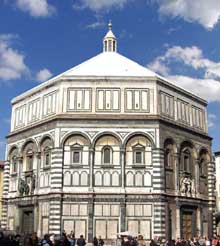 Florence : le baptistère saint Jean sur la place du Dôme