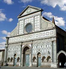 Florence : la façade de Santa Maria Novella