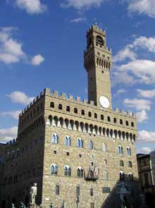Florence : le Palazzo della Signoria (Palais de la Seigneurie), appelé aussi Palazzo Vecchio