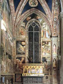 Taddeo Gaddi : Vie de la Vierge. 1328-1330. Fresque. Florence, Santa Croce, Chapelle Baroncelli