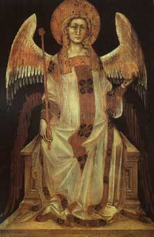 Guarentino d’Arpo : Ange. 1354. Tempera sur panneau de bois. Padoue, Museo Civico