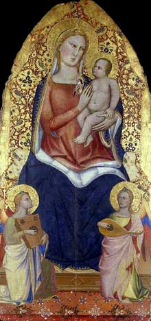 Vierge et enfant. 1400. Tempera sur panneau. 113 x 55 cm. Cambridge, Fitzwilliam Museu
