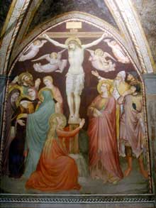 Crucifixion. Fresque. Florence, salle capitulaire de l’église Santa Felicita