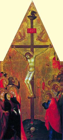Lippo Memmi (Sienne, 1285-1361) : crucifixion