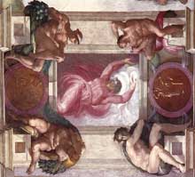 Dieu sépare la lumière des ténèbres. 1511. Fresque. Chapelle Sixtine, Vatican