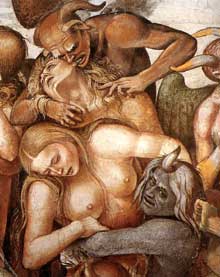Les damnés (détail). 1499-1502. Fresque. Chapelle San Brizio du dôme d’Orvieto