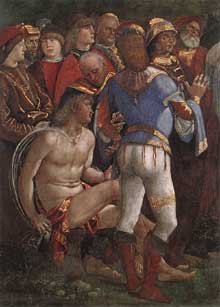 Signorelli  Della Galla : Le testament et mort de Moïse. 1481-1482. Fresque, 350 x 572 cm. Chapelle Sixtine, Vatican